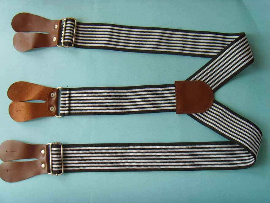 Children leather suspenders