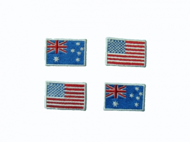 customized national flags emborideriy patch