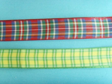 rubans transparents polyester colorés