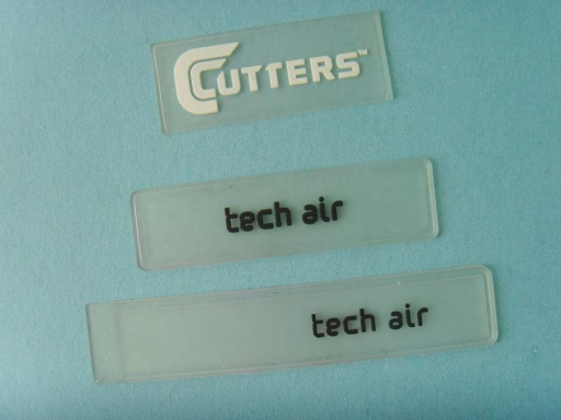 transparent rectangle rubber badges