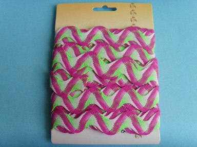 colourful sfumatura polyester ricrac cords