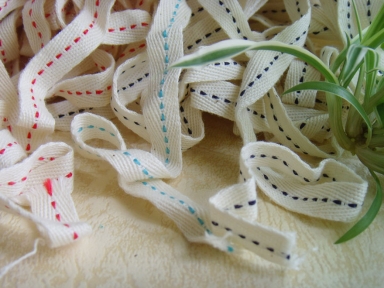 saddle stitch cotton ribbon
