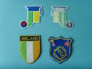 patch de broderie personnalisé DQ Blue et l'Irlande