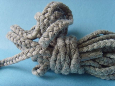 T/C gray braid flat rope for garment