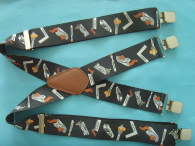 fashion men's leather suspender belt