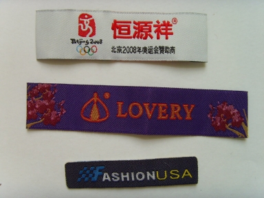 accept custom various atyles of woven label